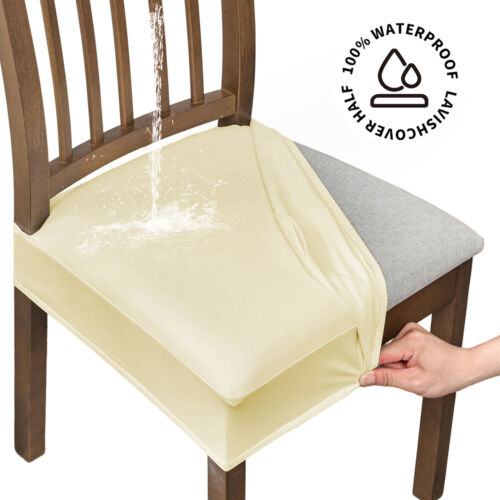 Chair Seat Cover Elastic Seat Covers Home Simple Seat Covers Waterproof PU Cover