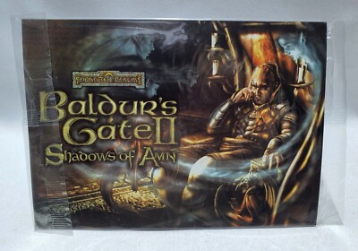 Baldur's Gate II: Shadows of Amn POSTCARD Original Merchandise New Sealed