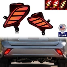 Rear Bumper Reflector Light Tail Lamp LED For Toyota Highlander 2020-2023 DRL