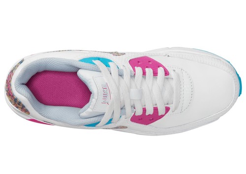 Nike Air Max 90 GS LTR SE GS Bright Colors White Multi-Color Fuchsia DV1843-100 - Picture 3 of 5
