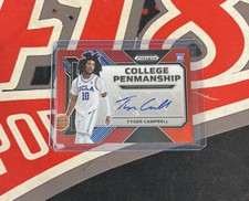 2023 Prizm Draft Tyger Campbell /149 Red College Penmanship Auto Ucla
