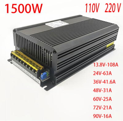 1500W Switching Power Supply AC-DC SMPS output 13.8V 36V 48V 90v dc power supply