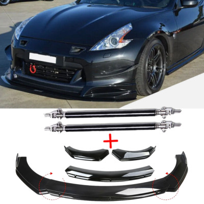 Front Bumper Lip Part Accessories Splitter Spoiler For Nissan 370Z 2009-2021