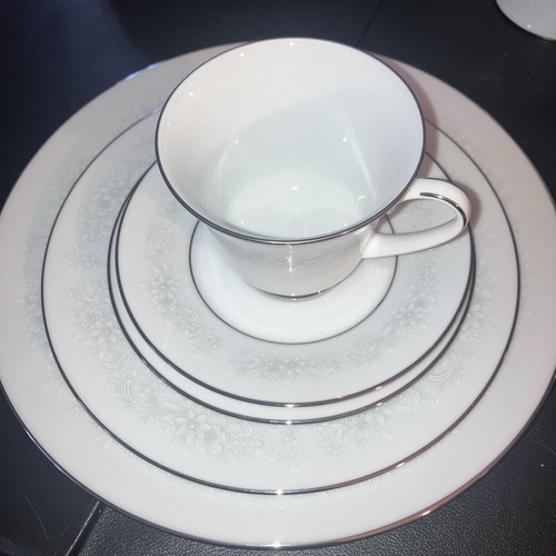 Noritake Cumberland Service For 1 Dinner, Salad, Bread Plate Cup & Saucer