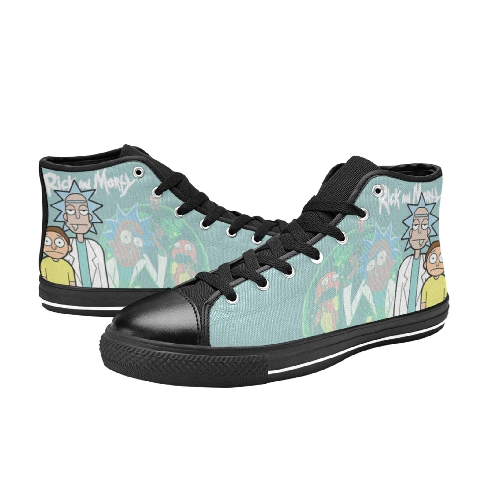 Rick and Rickandmorty High Top Sneakers Canvas Shoes, Rick and Rickandmorty Sneakers