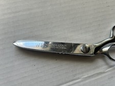 Vintage WISS Pinking Shears-S C 7- Chrome Plate-made in USA-7.5" long