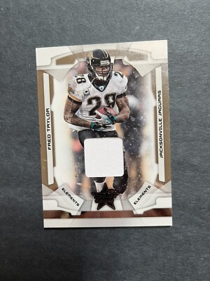 2008 Leaf Rookies Stars Elements Materials Game Used Patch /100 Fred Taylor 108