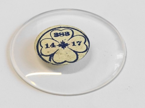 1 VERRE BOMBE MONTRE POCHE GOUSSET DIAM. 41.7 mm - FR
