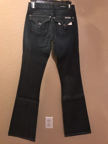 NEW David Kahn NIKKI Women's Low Rise Boot Cut Dark Blue Jeans Size 27X35 - Picture 2 of 8