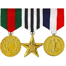 Set of 3 Military Medals Army