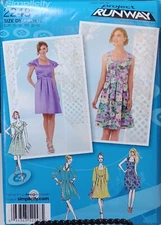 2248 Simplicity SEWING Pattern UNCUT Misses 12-20 knee-length dress sleeve back
