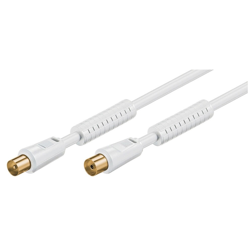 Thumbnail - Tv Kabel Antennenkabel Koax-stecker Koax-kupplung Anschlusskabel 10m