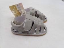 Prewalker Baby Crib Shoes Fishman Sandals for Girls Gray size Newborn - 6 Months