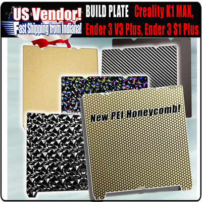 Creality K1 Max Double Sided Printing Platform Board Building Panels Kit Plate Building Surfaces Kit PET PEI 315 * 310mm