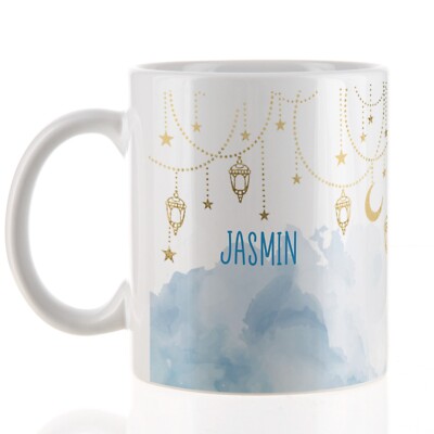 Personalisierte Tasse für Ramadan | Eid al-Fitr | Eid al-Adha  | Laternen & Mond