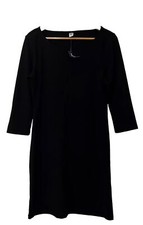 Old Navy Dress Womens 3/4 Sleeves Poly Lined Classic Little Black Dress Medium
