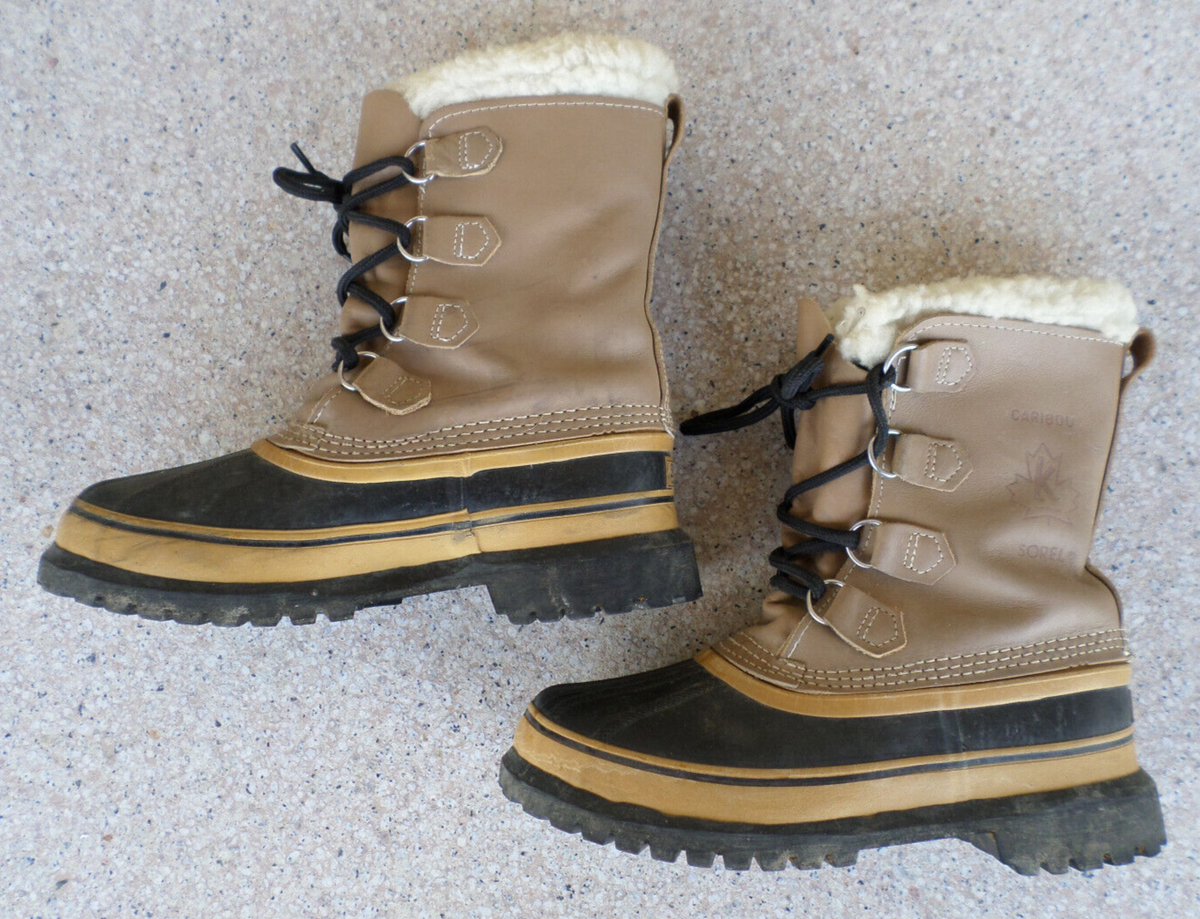 NWT SOREL Caribou OTM Snow Boots; Khaki size12 SOREL Caribou fleece-trimmed nubuck and rubber snow boots  main image 2