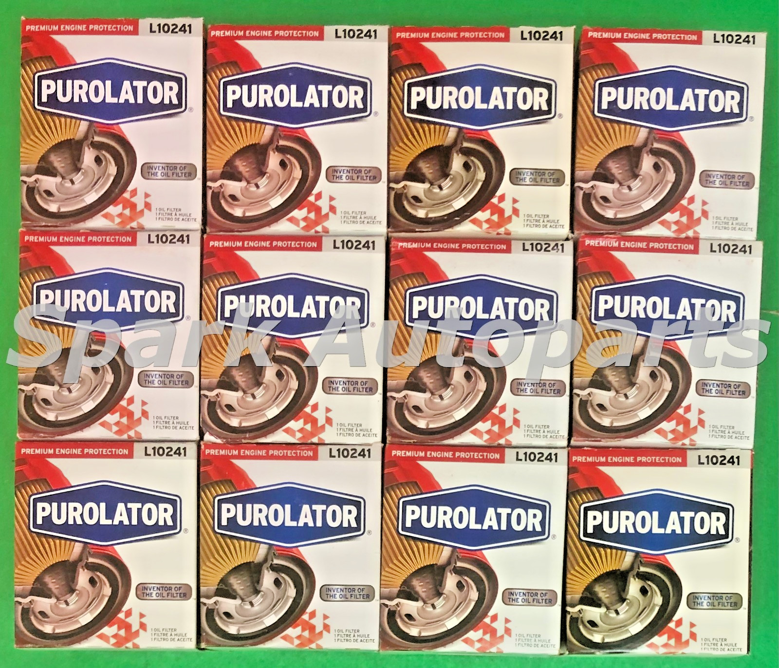 Case of 12 Engine Oil Filter PUROLATOR L10241 For FORD, LAND ROVER, PH3614