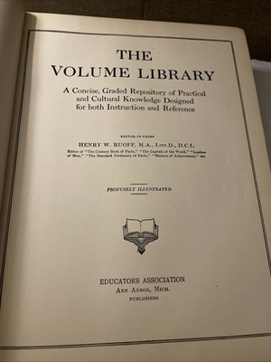 The Volume Library by Abram Royer Brubacher 1917 Edition
