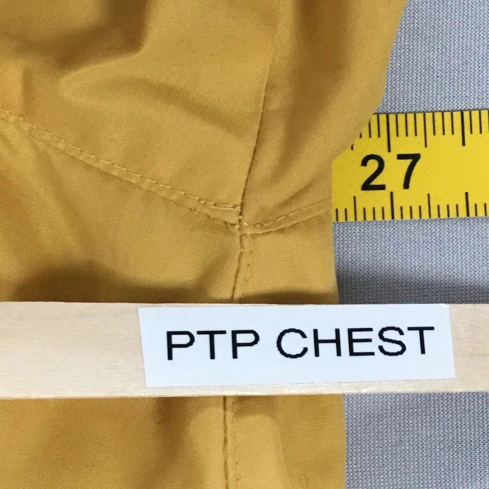 Abrigo Vintage JG Gancho Mujer Grande Amarillo Columpio Capa Botón Forrado en Trinchera Años 80 90 Foto 3 de 4