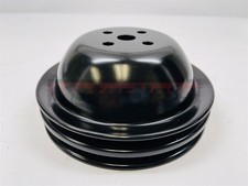 Bb Chevy 2 Groove Short Water Pump Pulley Double Upper Swp Bbc 396-454 V8 Black Bb Chevy 2 Groove Short Water Pump Pulley Double Upper Swp Bbc 396-454 V8 Black