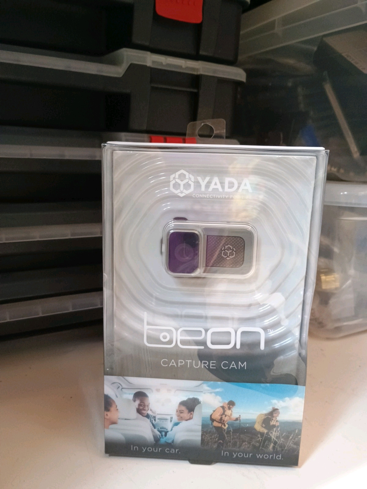 YADA Beon Mini 1080p Dash Cam in White and Gray-image