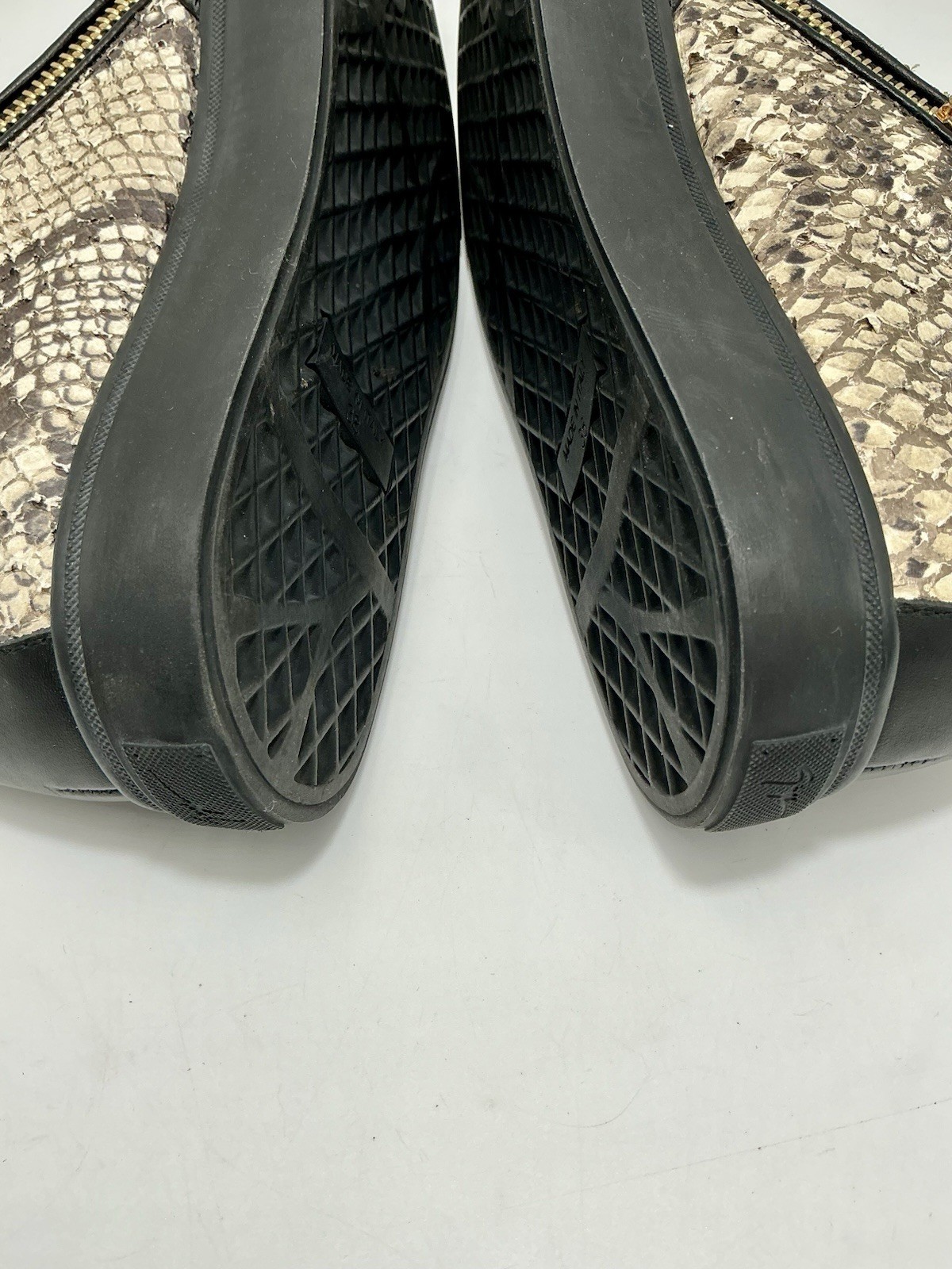 Giuseppe Zanotti python leather zipper sneaker Bl… - image 16