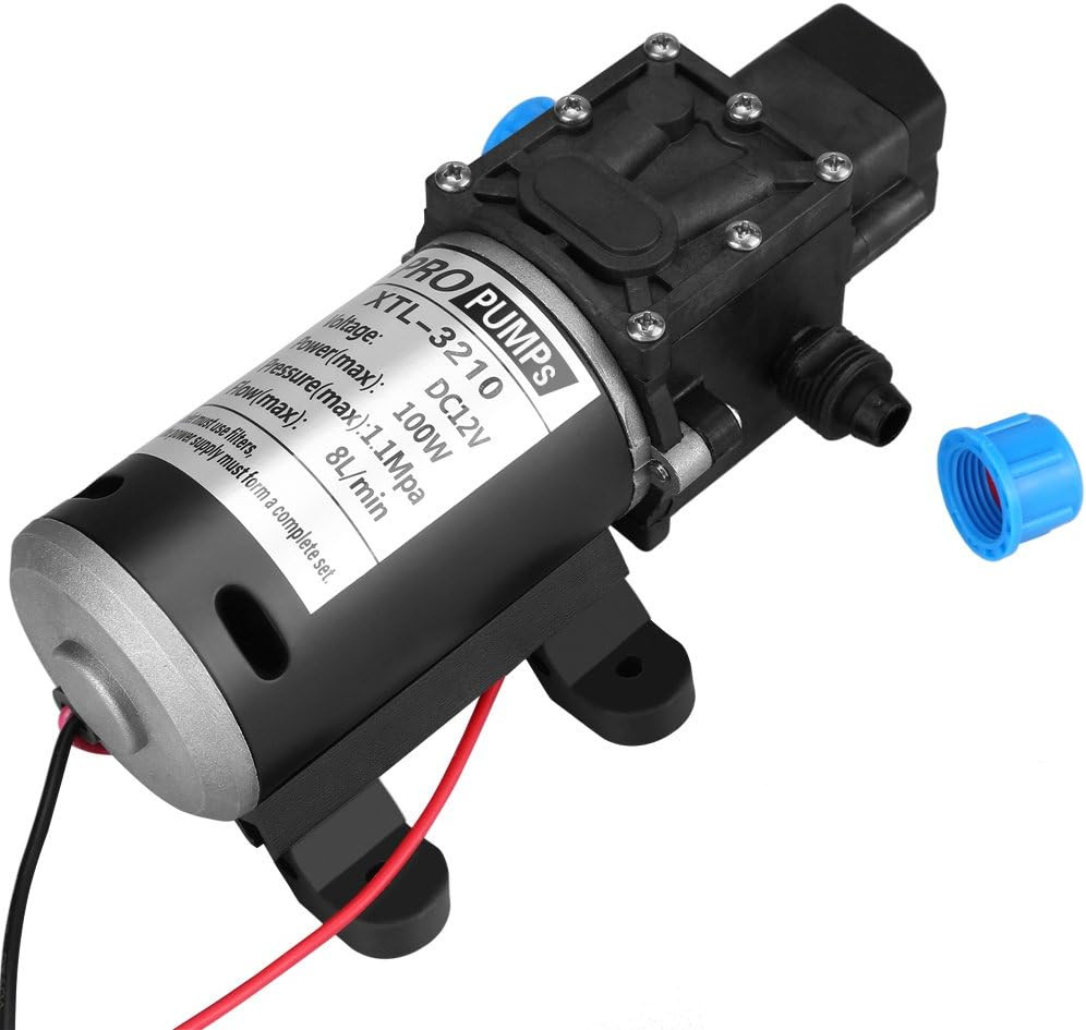 Pompa Dell'Acqua Autoadescante Da 12 V DC, 8 L, 100 W, 160 Psi, per Lavaggio Aut
