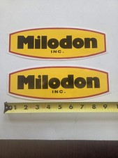 Milodon Set Of 2 Large Contingency Stickers New Old Stock Nhra Ihra Free Ship