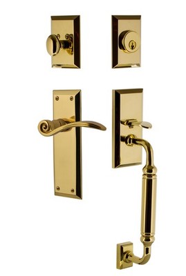 Nostalgic Warehouse NYKSWN_ESET_238_CG_RH New York Right Handed - Brass