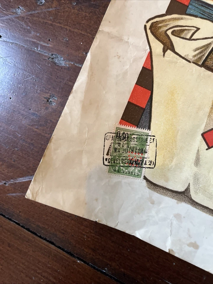 Affiche Ancienne Zythologie - Bière Bock de Koekelberg - 54x71 cm - Brasserie - Photo 4/4