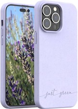 JUST GREEN JGCOVIP14PML - Coque Just Green Bio IP14 Pro Max Lavande
