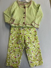 Vintage Girls Simply Basic 3 Pc Set tank, Cardigan Capris Size Youth 5