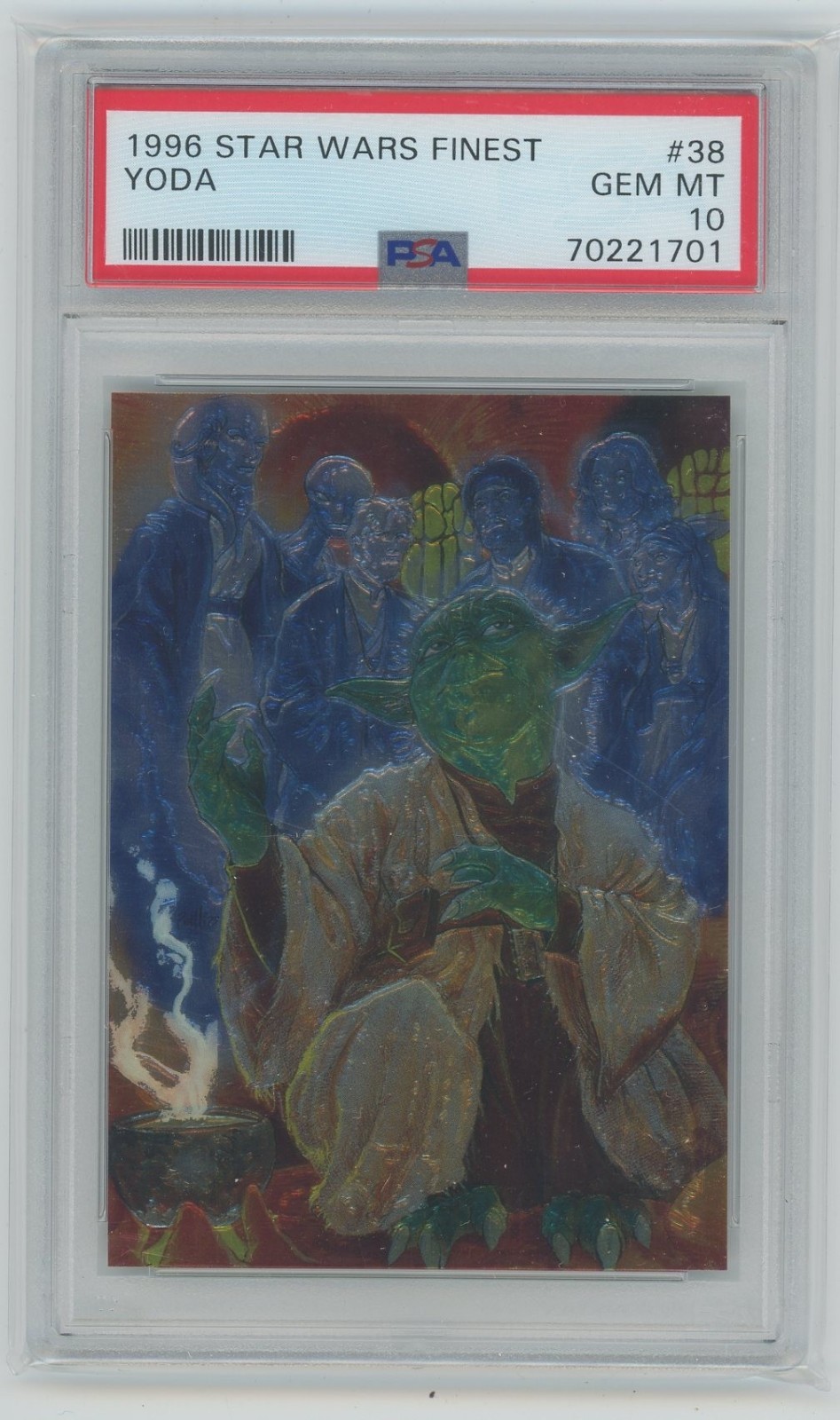 1996 Topps Finest STAR WARS #38 YODA Gem Mint PSA 10 