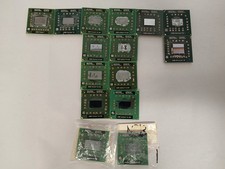 Lot of 15 Assorted Laptop Mobile Chips AMD Turion Athlon Processors UNTESTED