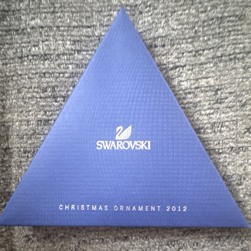 Swarovski 2012 Crystal Snowflake Christmas Hanging Ornament Clear w/ Box
