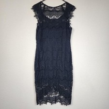 Free People Black Lace Medium Midi Dress