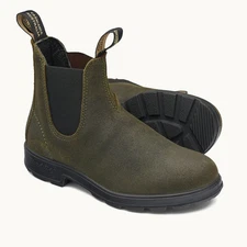 NIB Blundstone Women's 1615 Elastic Sided Boot in Dark Olive (US Sizing)
