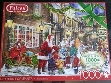 2 x 1000 piece jigsaw puzzles. Christmas Themed