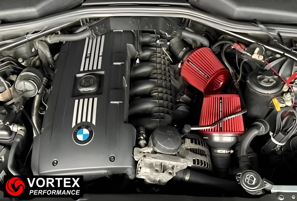 for BMW 535i & 535xi N54 2007 – 2010 E60 air intake RED V3 - Image 2 of 4