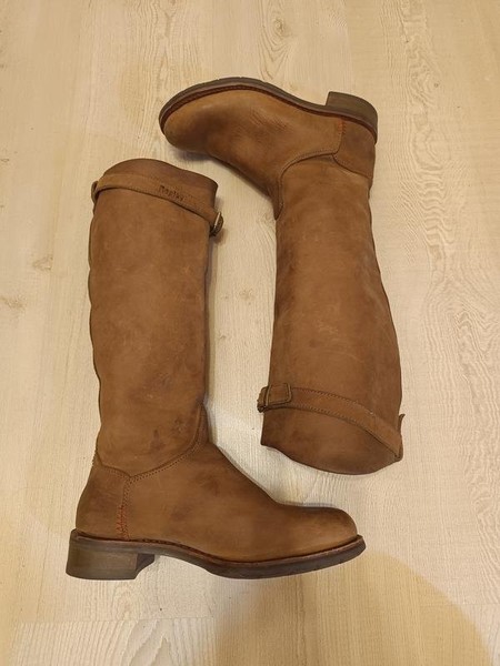 Women Replay Boots Brown Leather 37