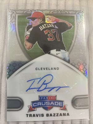 2025 Panini Crusade Travis Bazzana Autograph Card Cleveland reflective, chrome