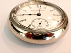 Large,18SZ-Elgin Pocket Watch-58.7mm Case- 24Hr Dial- New Glass,Serviced -1893