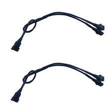 2pc 2 Way 1male to 2 Female Splitter Y Cable for Use with 5050 LED SMD RGB