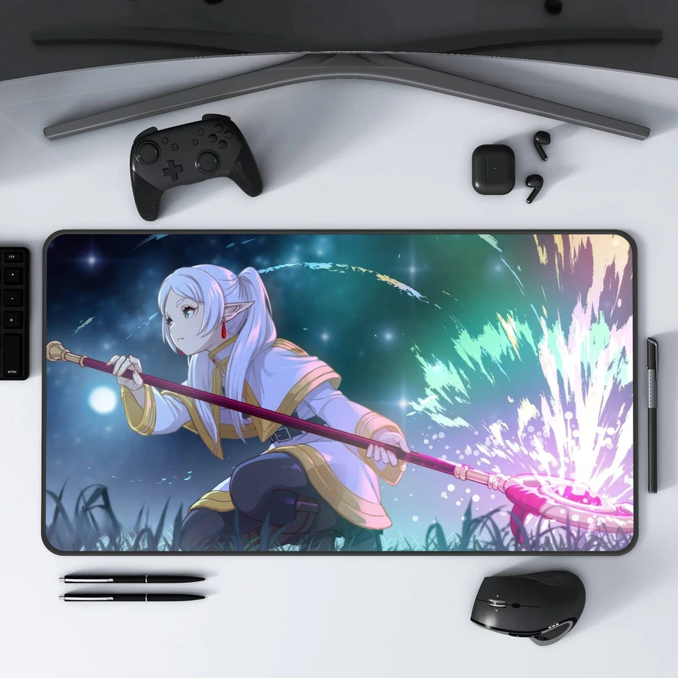 Frieren Mage Desk Mat, Beyond Journeys End Mousepad, Gaming Mat XL XXL Gift - Image 4 of 4