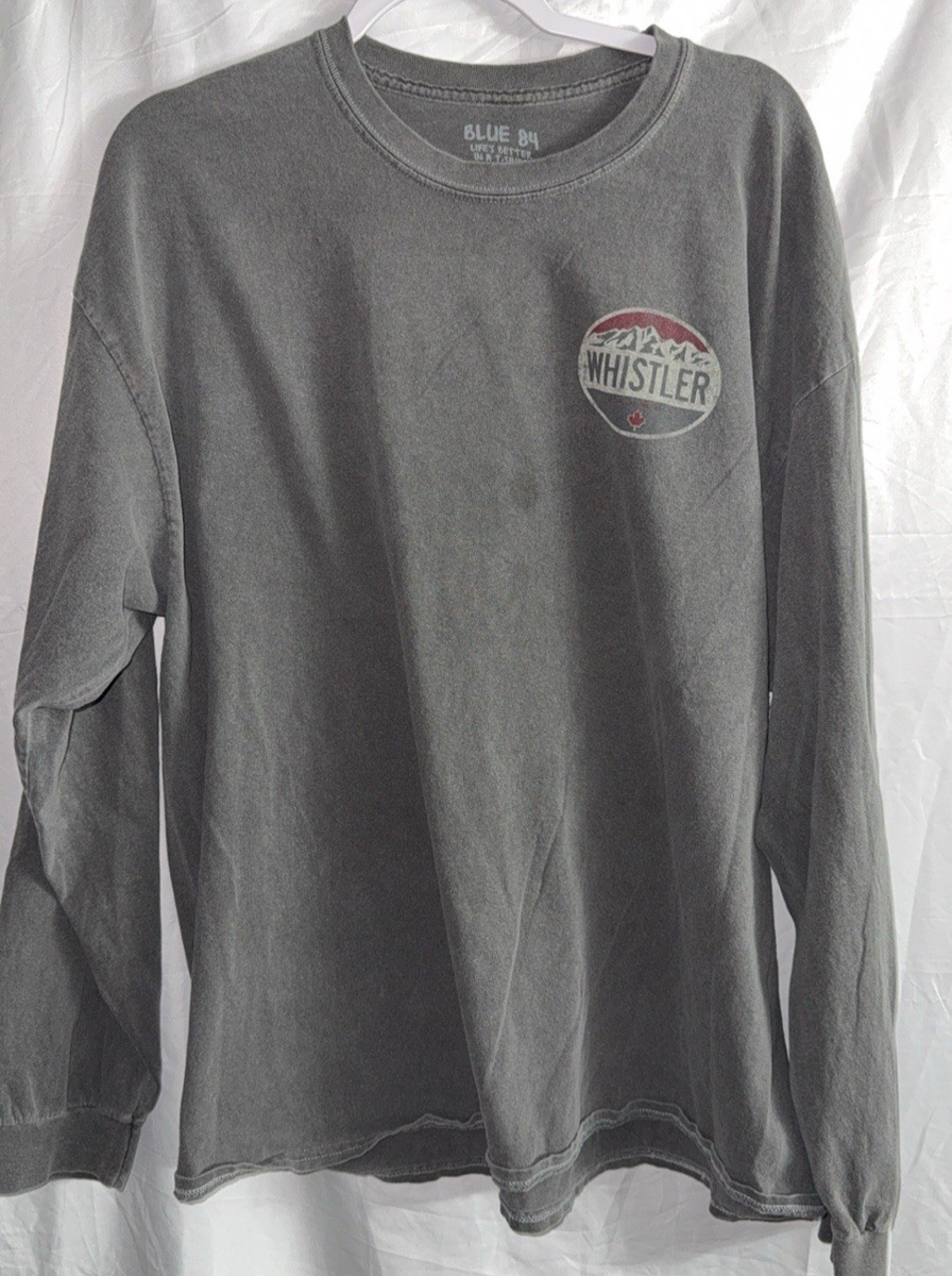 BLUE 84 WHISTLER CANADA GRAY LONG SLEEVE MENS SHIRT 2X PRE OWNED