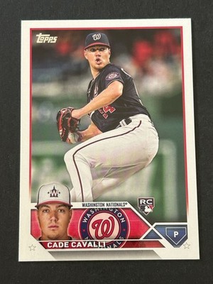 2023 Topps #320 Cade Cavalli Rookie Washington Nationals