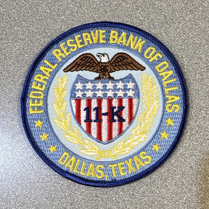 Federal Reserve Bank of Dallas Patch Texas Embroidered Single Patch