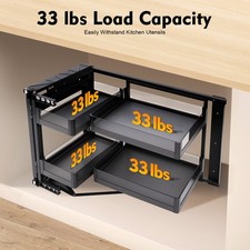 Blind Corner Cabinet Pull Out for 14 Organize...