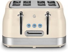 Image of Imperfection Swan ST19029C Retro 4 Slice Toaster with 7 Browning Levels